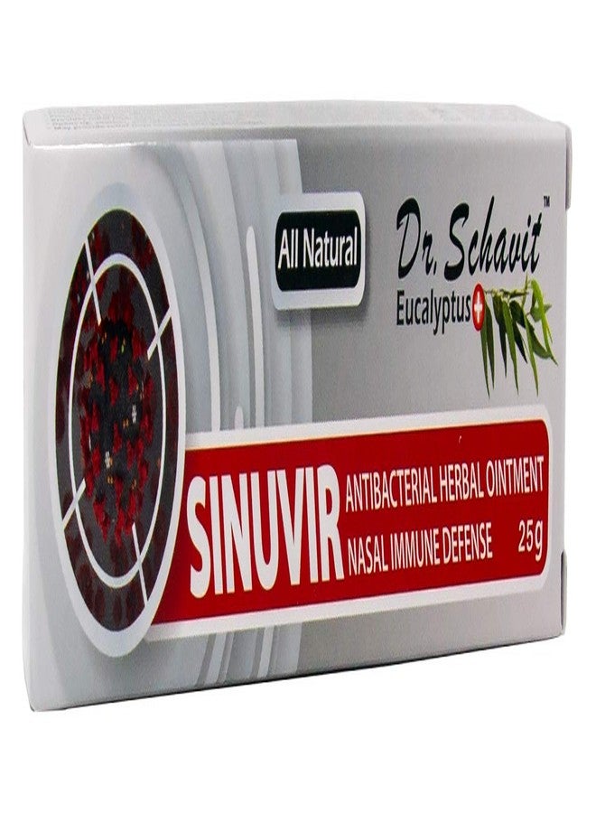 DR. SCHAVIT Eucalyptus+ SINUVIR - Herbal Nasal Ointment for Immune Defense. Natural Moisturizer Balm for Relief from Sore Dry Nose, Allergies, Cold Symptoms - 25g Tube - Image 2